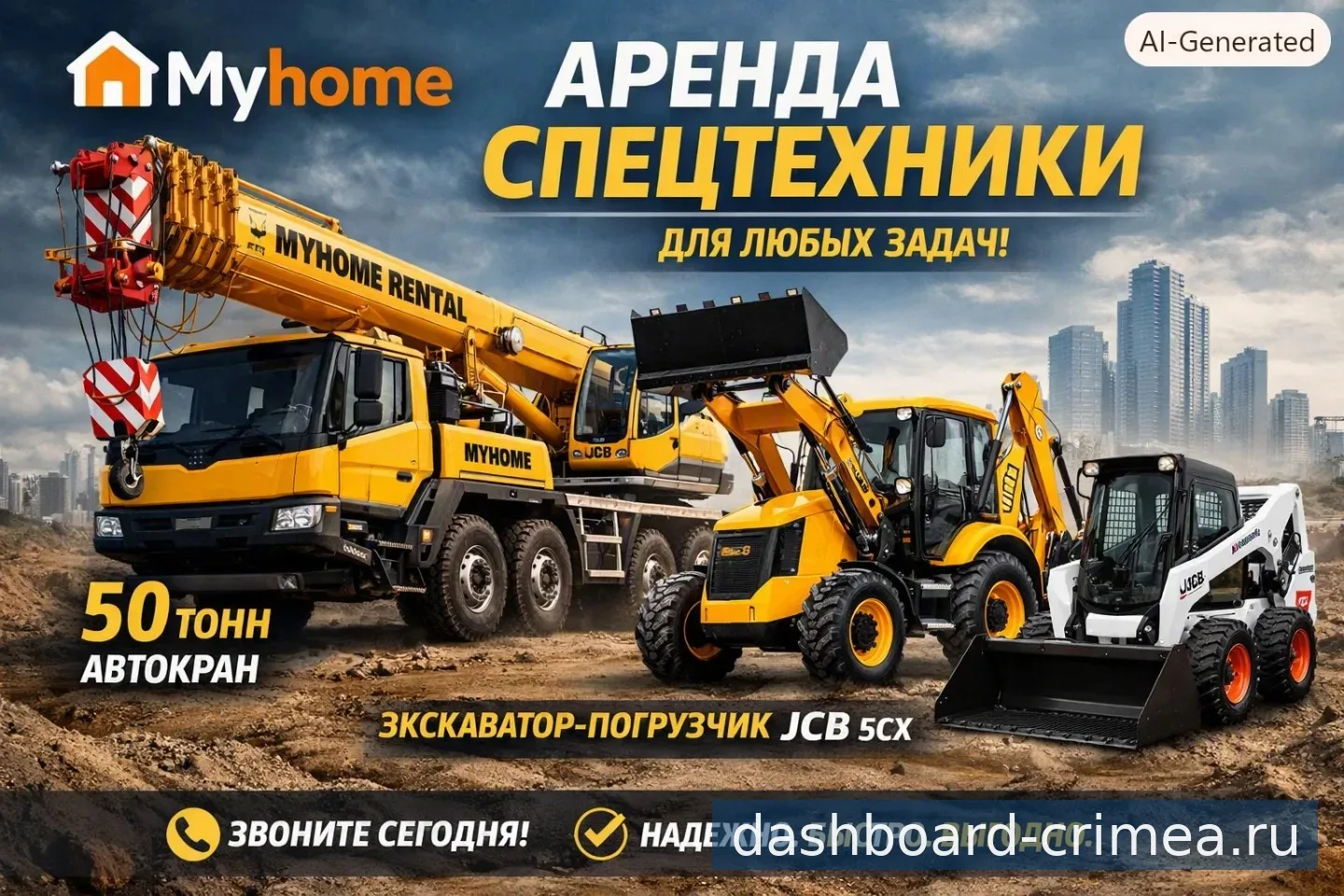 Аренда экскаватора погрузчика JCB 5CX — Аренда строительной техники — Строгоновка