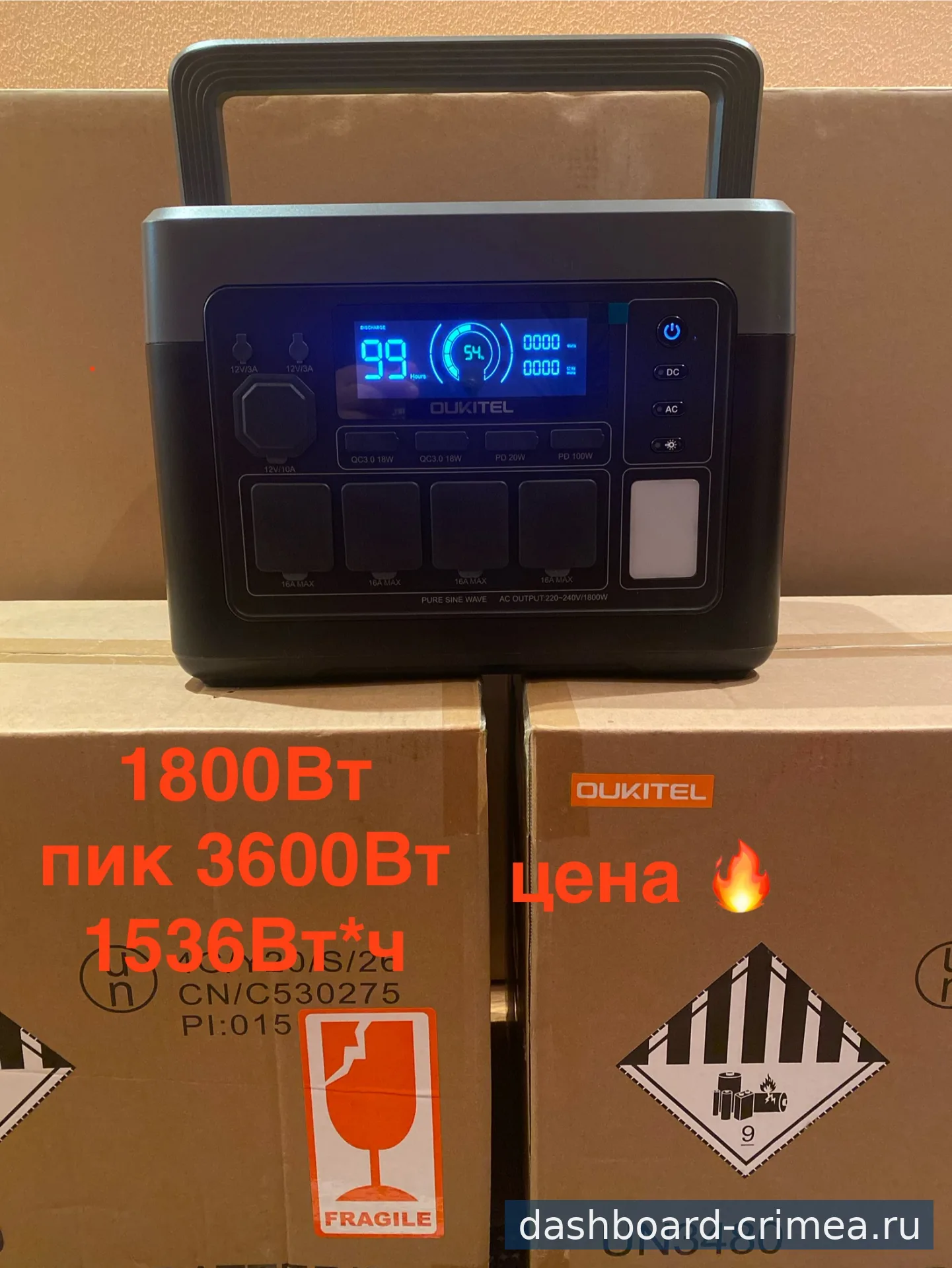 Станция Oukitel P1500E Plus, 1,8кВт, 1,5кВт*ч — Бытовая техника — Симферополь